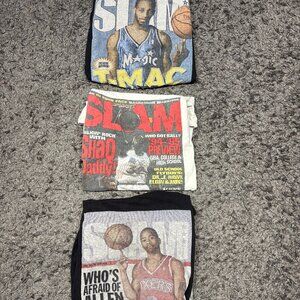 Iverson/Shaq/TMac NBA Graphic Mitchell & Ness Jersey Size Small, T-shirt Bundle